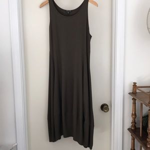 Eileen Fisher M 10/12 olive dress